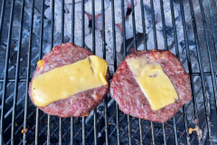 Venison cheese burger patties